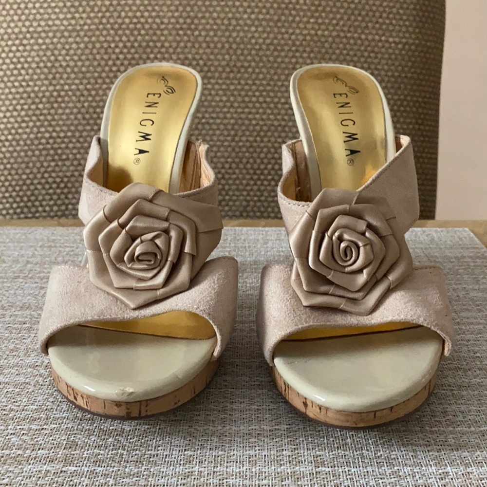 Enigma - Floral Heel Sandals